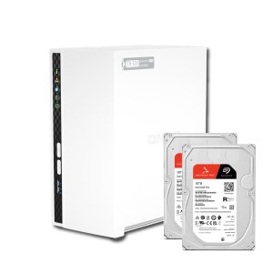 (행사제품)큐냅 QNAP TS-233-KR NAS 2Bay 스토리지 합본 씨게이트 Ironwolf pro 10TB X 2개 HDD 포함