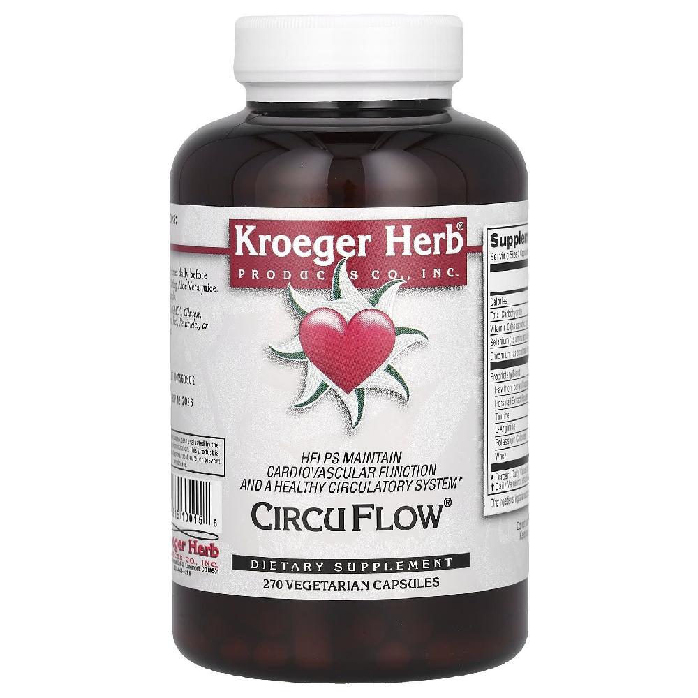 크로거허브 Kroeger Herb <b>CircuFlow</b> 비타민C 아스코르브산 셀레늄 270정