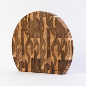 베네트리 티크 엔드그레인도마 프리미엄 국내제작 사각 원형 반달도마L 34x28.5cm