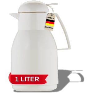 Helios 탑푸쉬 보온 보냉 주전자 화이트 1L