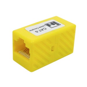 인네트워크 CAT.6 UTP I형 커플러 옐로우 RJ-45 8P8C IN-6IC-UTPY