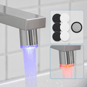 해피달링 LED 세면대 수도꼭지 워터탭 +필터 3p SET
