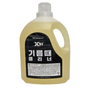 X51R 주방 기름때 전문 클리너 세정제 4L 불판 오븐 크리너 가스렌지후드청소 세제