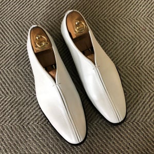 남성수제화 남자구두 정장구두 명품구두 오플 화이트 차이니스 로퍼