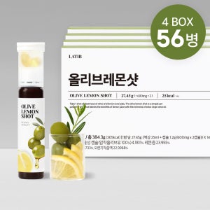 라티브 올리브레몬샷 올레샷 엑스트라버진 올리브유 올리브오일 캡슐 25ml, 56개