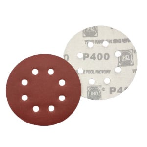 원형사포 120mm 8홀 400방 빼빠 샌드페이퍼 샌딩패드 전동드릴 샌딩기 목재 목공사포