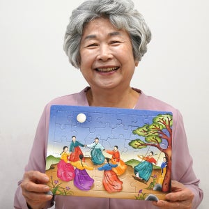 치매예방 어르신 노인 효도 퍼즐 게임 놀이 직소 퍼즐 35피스