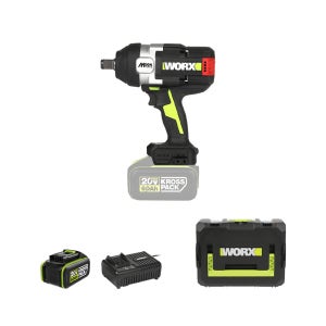 웍스 충전 임팩 렌치 20V 6.0Ah 배터리1개 19mm WU273.1 임팩트