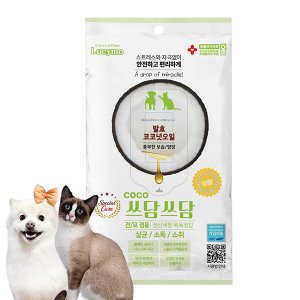 코코쓰담쓰담 강아지 고양이 워터리스 목욕장갑 물티슈 무향 세정용 10매