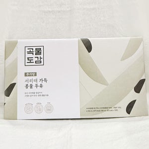 곡물도감 서리태 가득 콩물두유 180ml × 15포 (1박스)