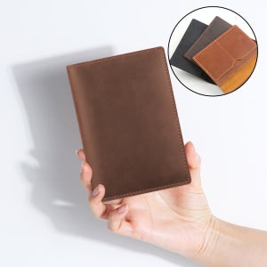 모락 단델3 소가죽 여권 지갑 커버 케이스 여행용 멀티 포켓