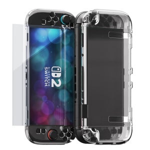 닌텐도 스위치2 케이스 강화유리 스틱 커버 3종 세트 독 호환 개선판 PC