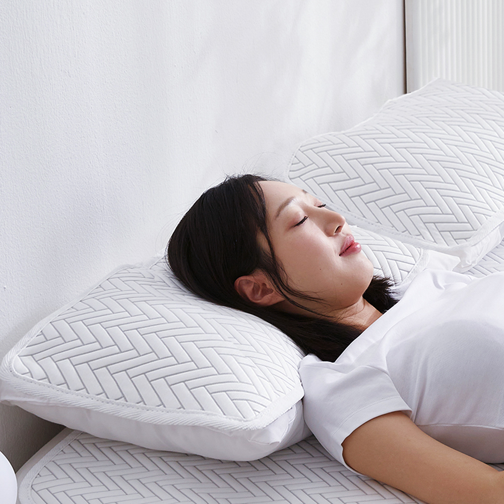 듀라룸 국산 냉감 쿨 베개 커버 여름 쿨링 밴딩 60x40