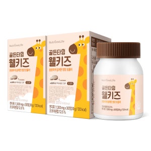 뉴트리원 골든타임 웰 키 즈 성장 기 CBP 우유 칼슘 꿈이 크는 30정, 2개