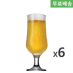 6p BOX 파사바체 튤립 비어 글라스 385ml 44169 맥주잔 유럽글라스