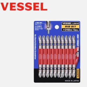 베셀 리브 드릴비트 전동 드라이버 비트 82mm(10개셋트) 십자 BW-814 VESSEL