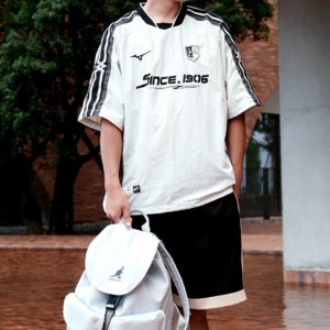 미즈노 루즈핏 풋볼 싸커 저지 숏 슬리브 반팔 티셔츠 화이트 K2CE43Y1