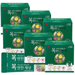 (6박스) 엘리펀 목 편한세상 칼칼할때 목관리 분말스틱