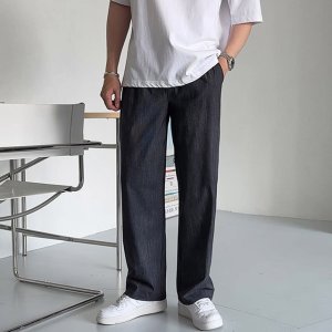 플루터 아이스 스판 세미와이드 팬츠
