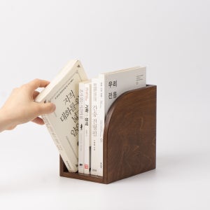 느루 단정 책꽂이 1칸 2칸 우드 책상위 책장 미니 책꽂이
