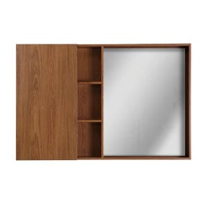BSH070 욕실 상부장 1200 우드 화이트 벽걸이 수납장 거울장 화물