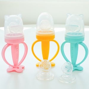 아기 과즙망 유아 영아용 치아 발육기 이앓이 실리콘 과일 쪽쪽이 치발기 국민 과일망