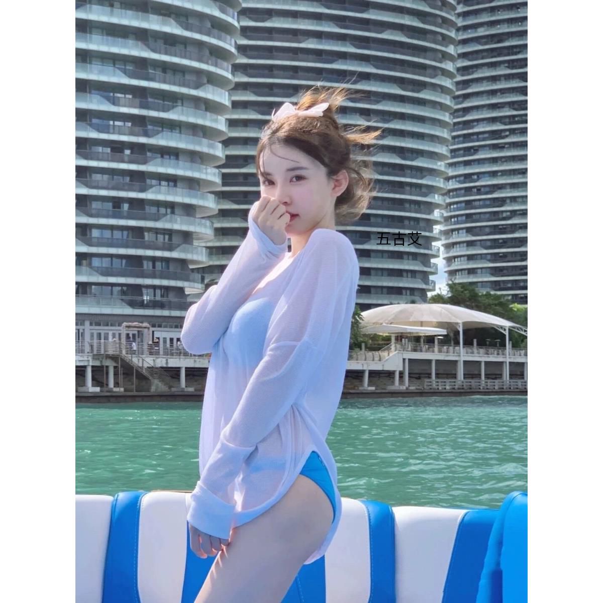 여성 빅사이즈 커버업 캐주얼 스타일 대세 스타일 트렌디한 아이템 비치웨어 비키니 수영복