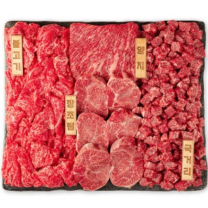 한우 선물 세트 1등급 소고기 정육 국거리용 추석 선물 가찬 1.2kg