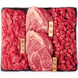 [N배송] 한우선물세트 1등급 예찬 1.2kg 소고기 국거리 부모님선물 추석 한가위 명절