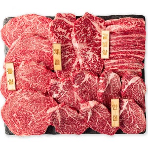 한우 선물 세트 1등급 소고기 설로인 구이용 추석 선물 정찬 1.1kg