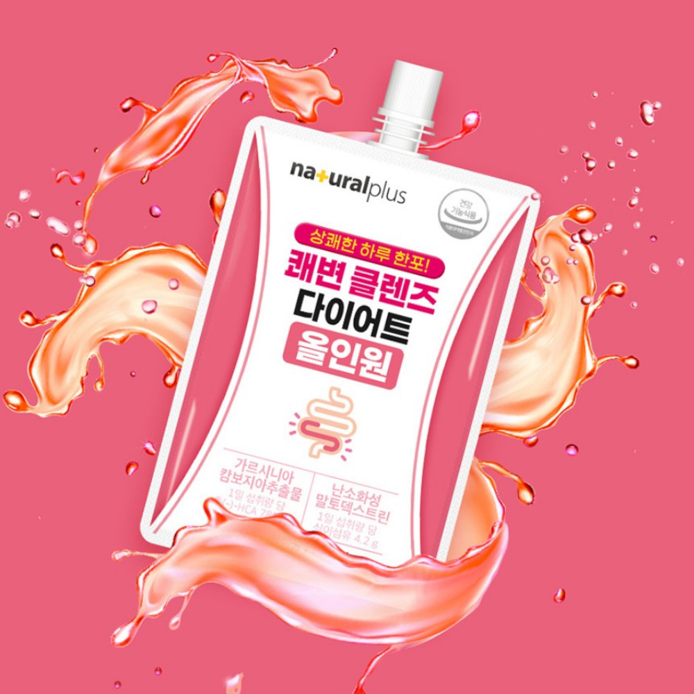 <b>내츄럴플러스 쾌변</b> 클렌즈 다이어트 살빼는 올인원 남자 복부 약100ml 7개입, 1개