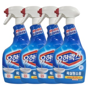 유한양행 유한락스 욕실청소용 715ml, 4개