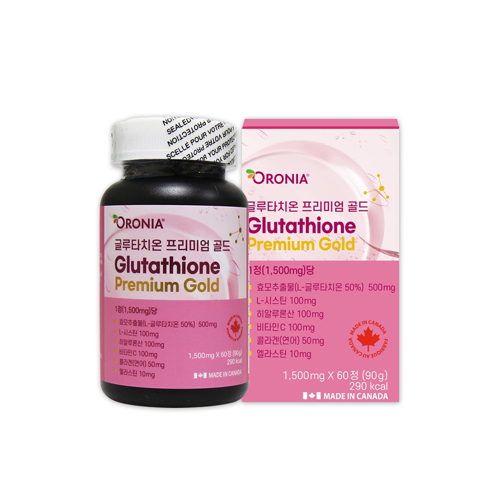 오로니아 글루타치온 프리미엄 골드 60T 히알루론산 비타민C <b>엘라스틴</b>