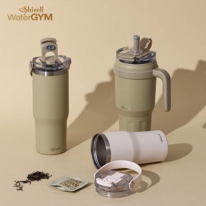 [쉬젤] 워터짐 텀블러 3종 스텐물병 600ml 900ml 1200ml 대용량 핸들 빨대