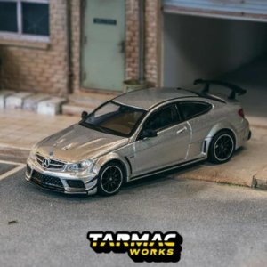 타막웍스 1/64 메르세데스 벤츠 C63 AMG 쿠페 블랙 시리즈 Silver Metallic - GLOBAL64