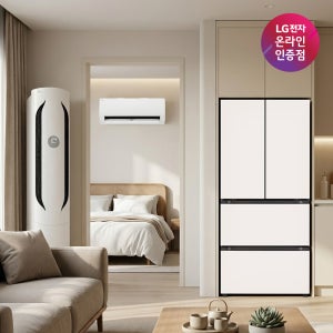 LG 디오스 오브제컬렉션 김치톡톡 Z408MEEF23+LG 휘센 위너 FQ18HDWHY2