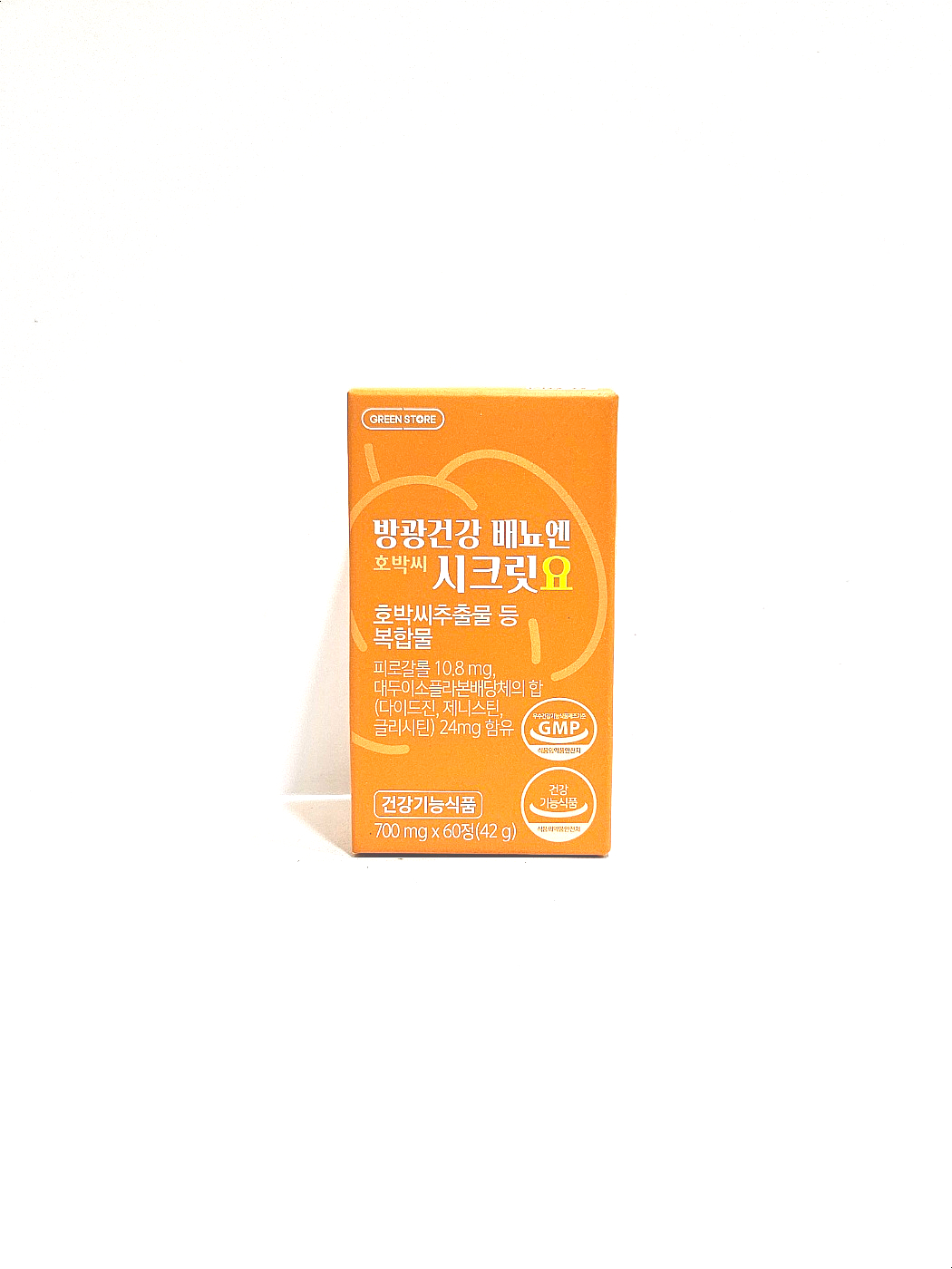 <b>그린스토어</b> 방광건강 배뇨엔 호박씨 시크릿요 700mg x 60정