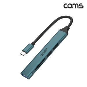 Coms USB C타입 멀티 허브 TF SD 카드리더기 FW161