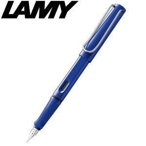 LAMY 사파리 이름 이니셜 각인 라미 만년필 졸업 입학 선물 EF, 블루