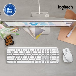 로지텍코리아 MX Keys S for Mac 블루투스 무선키보드 페일그레이, 팬터그래프(Pantograph)