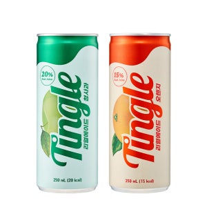 리얼과즙 팅글 리얼에이드 오렌지30+청사과30, 250ml, 60개