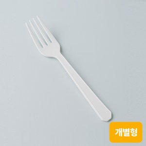 [TM] 다용도 일회용 포크 160mm 백색 개별포장 1박스 2000개