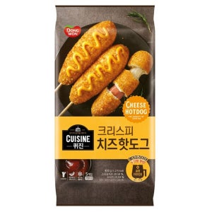 퀴진 크리스피 치즈핫도그 400g x 12개
