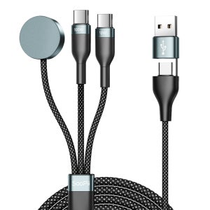 N배송 수피 올인원 멀티 PD PPS 100W C타입 애플워치 3in1 초고속 충전케이블 S61 이어폰 헤드셋