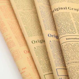 리드홈 빈티지 영어 영문 영자 신문 종이 포장지 꽃다발 꽃집 선물포장 45매입