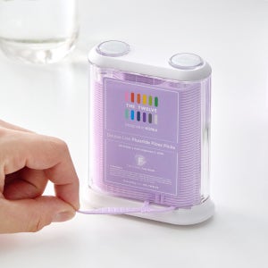 더트웰브 더블라인 불소 치실 디스펜서 100개입 일회용 치실 y형 민트향