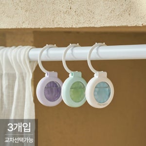 [교차선택][3개] 팅커벨 퍼퓸 서클 자석 걸이형 옷장 화장실 실내용 탈취제 방향제 4ml