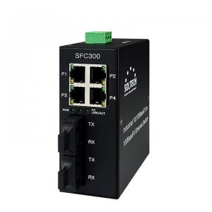 솔텍 SFC300S SCS2 산업용 스위치허브 UTP 4포트 SC 싱글 2포트