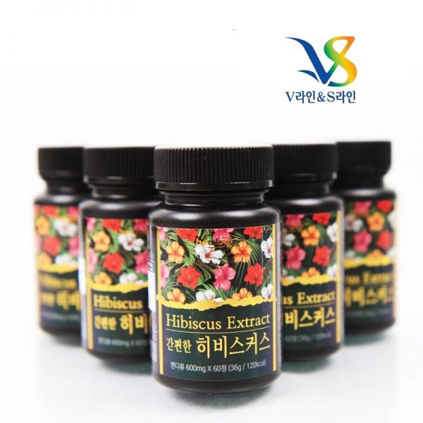 V라인 S라인 히비스커스 600mg 60정 4통