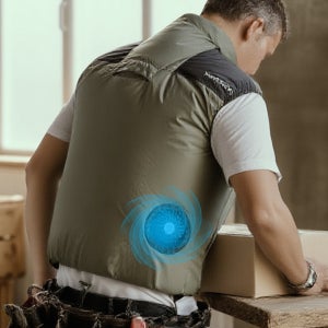 매드독캠프 아이스 선풍기조끼 얼음 쿨링 쿨 아이스 냉방 냉풍 조끼 보조배터리 포함